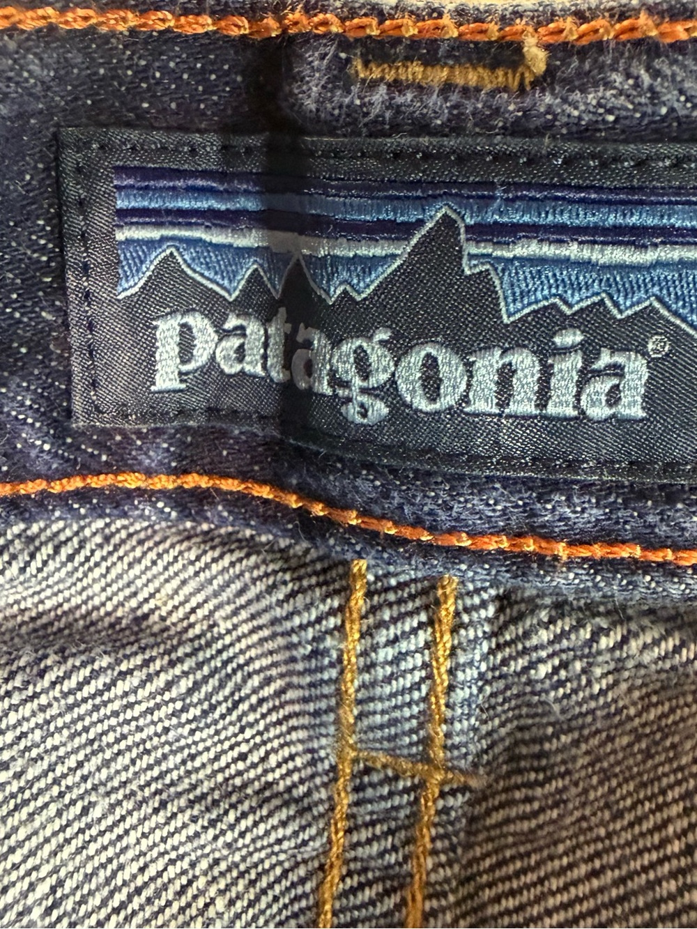 Patagonia Iron Clad Organic Cotton Jeans Mens 34x32 Dark Wash Straight Leg